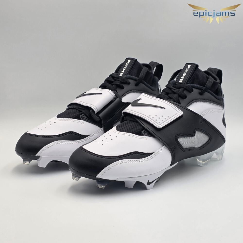 Nike Vapor Edge Air Diamond Turf 93 TD Size 8.5 Cleats HF5298-101 White Black
